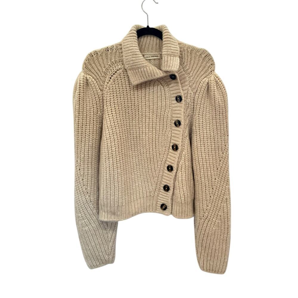 Ulla Johnson Matilde Turtleneck Sweater Creme‎ Alpaca Blend Size Medium Sold Out - Picture 4 of 13